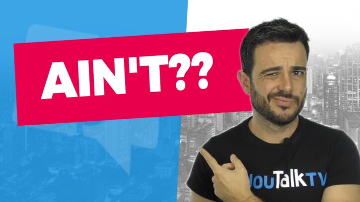¿Qué significa ain't?: Portada del vídeo de Carlos de YouTube