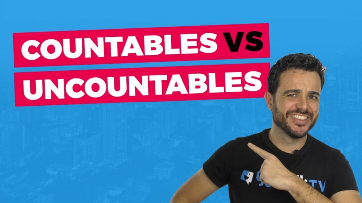 sustantivos contables y contables en inglés:Portada del vídeo de YouTube de Carlos