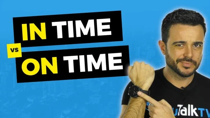 ¿Cuál es la diferencia entre In Time y On Time?: Portada del vídeo de YouTube de Fran