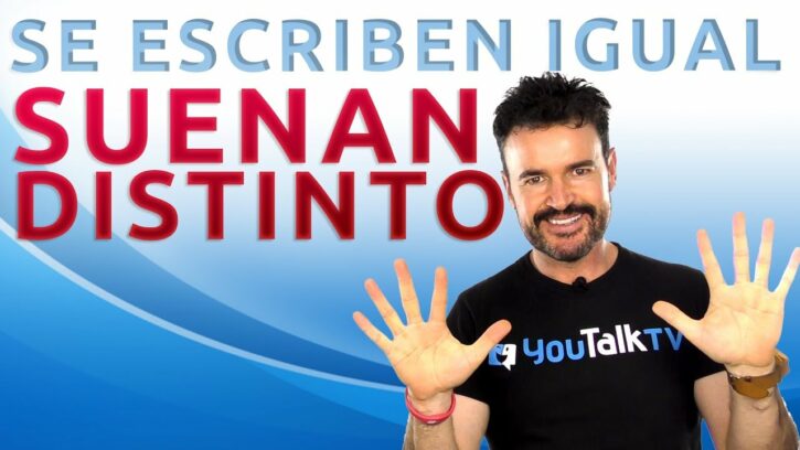 10 palabras que se escriben igual en inglés y español: Portada del vídeo YouTube de Fran