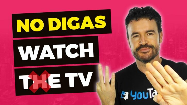 Ver la televisión en inglés: Portada del vídeo de YouTube de Fran