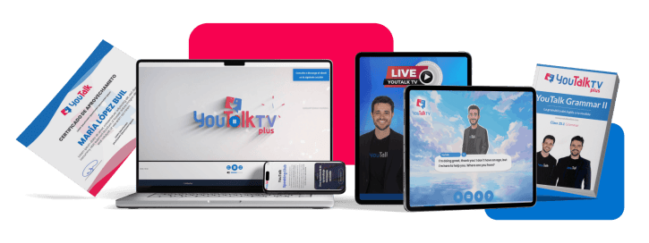 Programa YouTalk TV Plus con certificado y clases en tus dispositivos