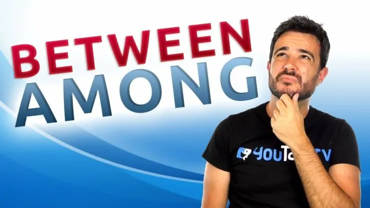 ¿Diferencias entre Between y Among? Portada del vídeo de YouTube de Carlos