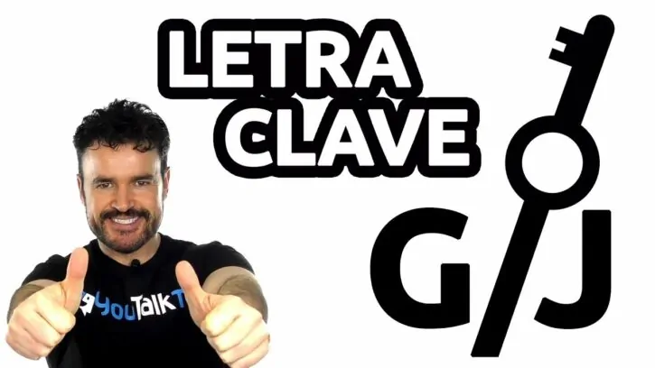 Foto descriptiva de Fran explicando la pronunciación de la letra clave G/J